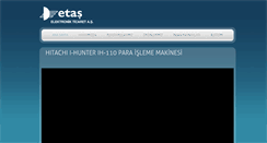 Desktop Screenshot of etaselektronik.com